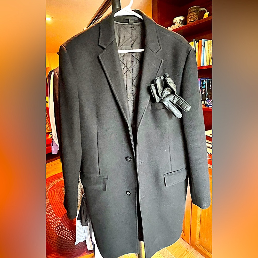 J Crew Men’s Black 40R Ludlow Thinsulate Peacoat